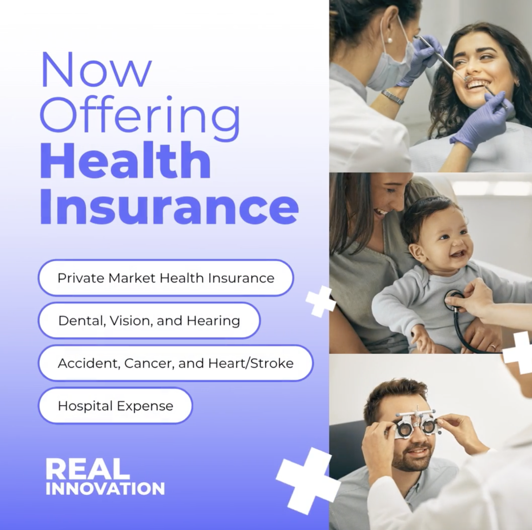 real innovation now offers health insurance
